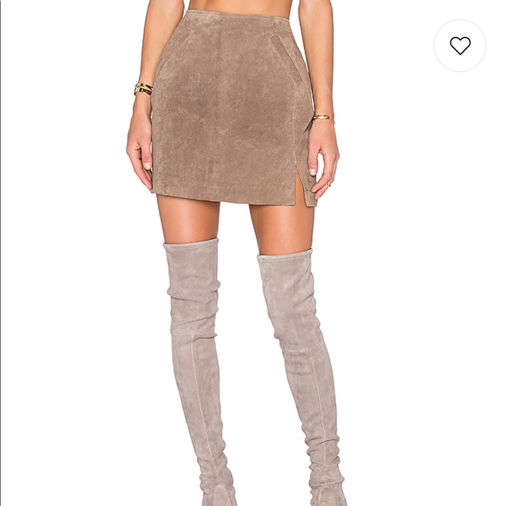 NWOT BLANKNYC Suede Skirt in Midnight Toker